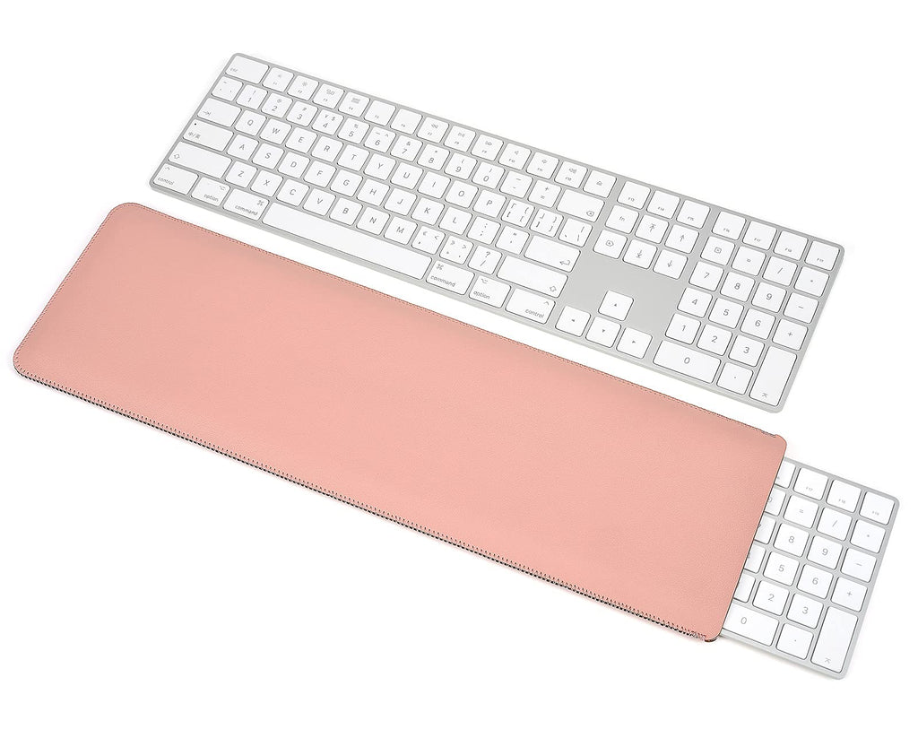 [Australia - AusPower] - CaseBuy PU Leather Keyboard Sleeve Compatible with Apple 2022 Mac Studio Magic & iMac M1 Chip Magic Keyboard with Numeric Keypad A2520 & A1843 MQ052LL Keyboard Protective Bag Cover Pouch, Pink 