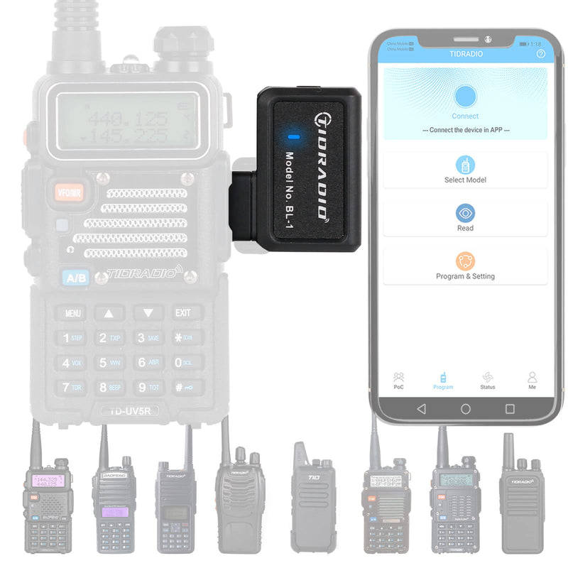 [Australia - AusPower] - TIDRADIO Ham Radio Wireless Programmer Adapter Phone APP Programming for Baofeng uv-5r No Driver Issues Adapt to Multiple Models 2 Way Radio uv-5r Series Instead of Program Cable 1 Pack… 