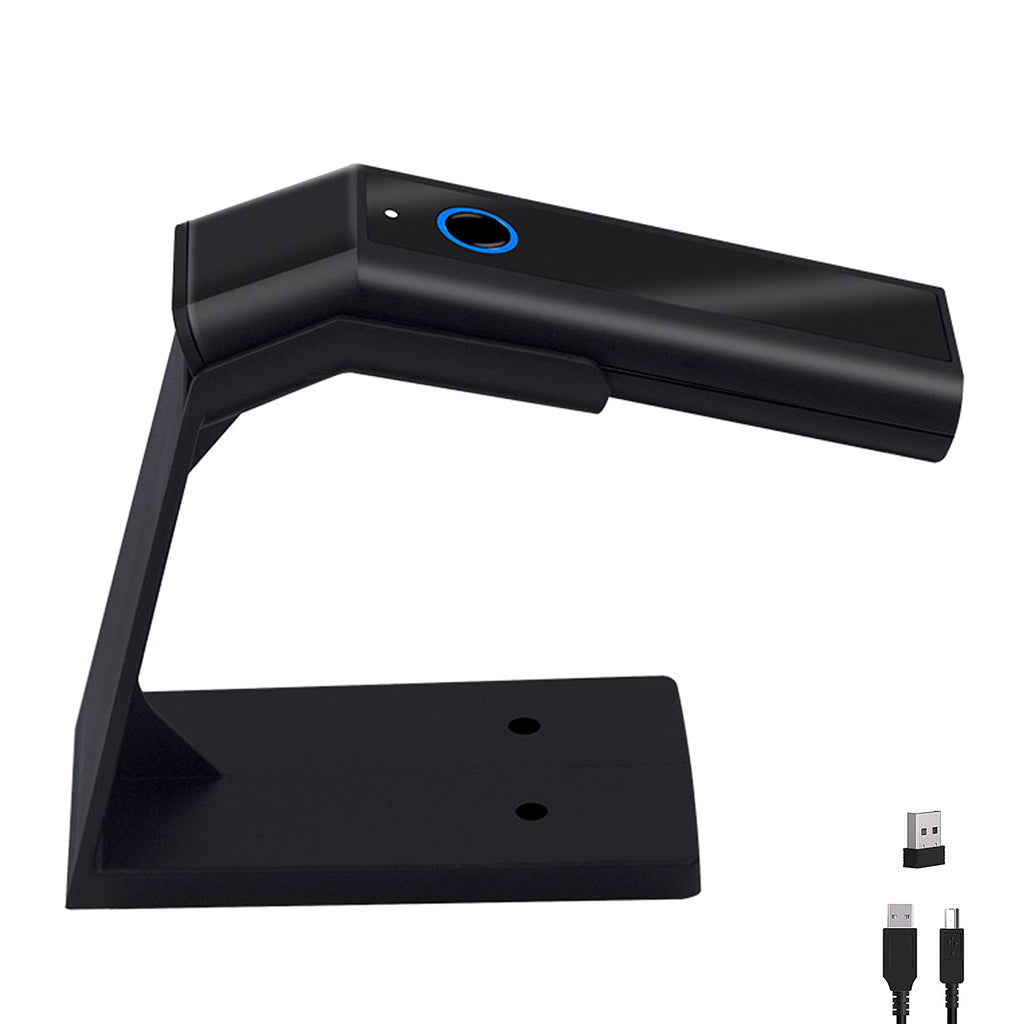 [Australia - AusPower] - 2D Barcode Scanner with Stand, Compatible with Bluetooth & 2.4G Wireless & Wired Code Scanner, USB Image Bar Code Reader for Laptops, Computers, Cashier,iPhone iPad Android 