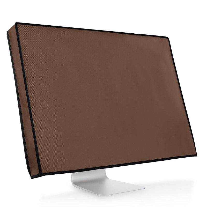 [Australia - AusPower] - kwmobile Monitor Cover Compatible with 24-26" Monitor - Monitor Cover Dust PC Screen Protector - Dark Brown 