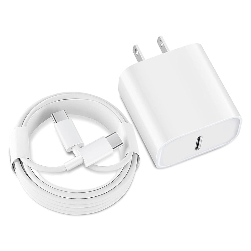 [Australia - AusPower] - iPad Pro Charger, Apple Tablet Charger Type C USB C Fast Charger PD Wall Charger Plug Block & 6FT USB C to C Charging Cable Compatible with iPad Pro 12.9 2021/20/18, iPad Pro 11 Gen 3/2/1,iPad Air 4th 