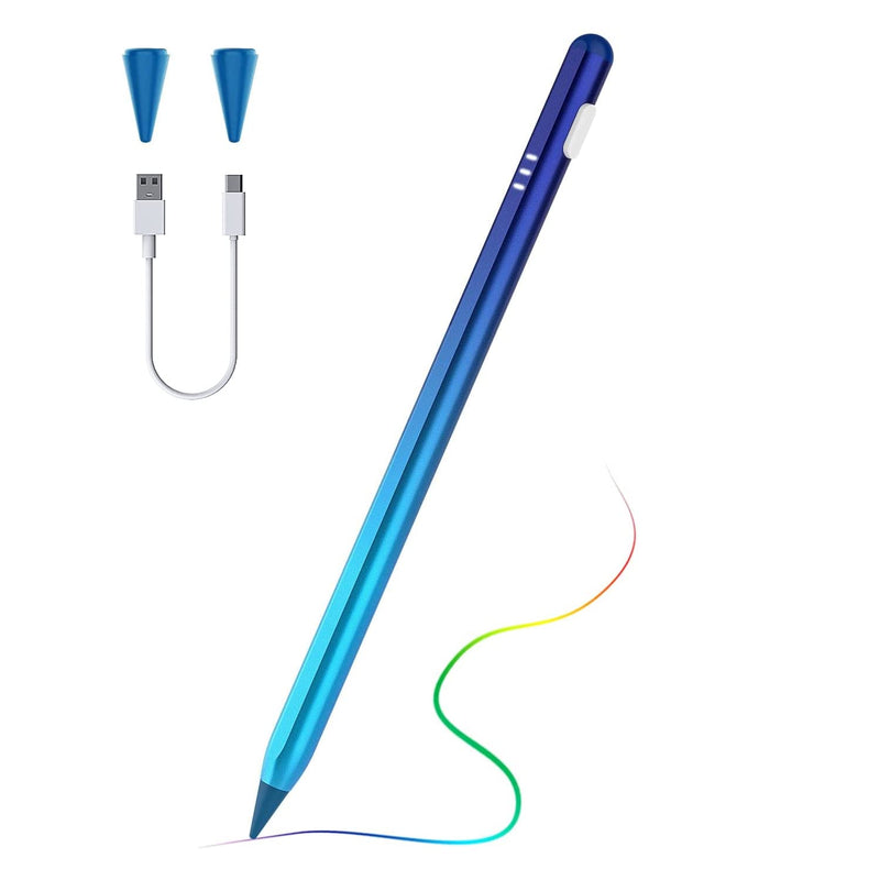 [Australia - AusPower] - TiMOVO Stylus Pen for Apple iPad Palm Rejection Active Digital Tilt Magnetic Stylus Pencil for iPad 9/8/7/6th Generation,iPad Pro 12.9/11,iPad Air 5/4/3,Mini 6/5,Gradient Blue Gradient Blue 