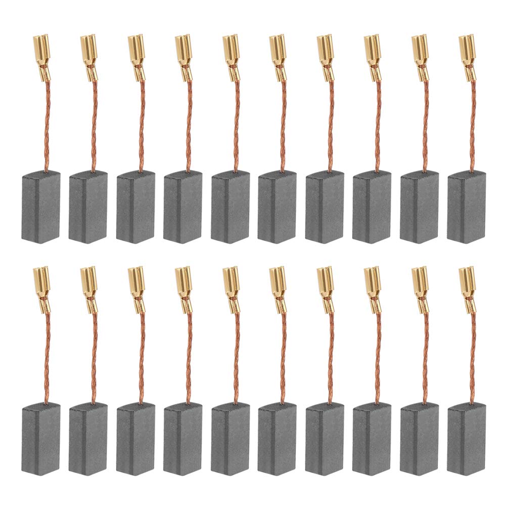 [Australia - AusPower] - Carbon Brushes Carbon Pencils, 20Pcs Replaceable Great Conductive Carbon Brush for Electric Motor Drill 100 5 * 8 * 16mm for Electric Motor Drill 