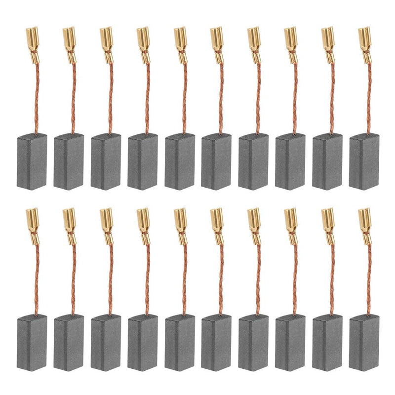 [Australia - AusPower] - Carbon Brushes Carbon Pencils, 20Pcs Replaceable Great Conductive Carbon Brush for Electric Motor Drill 100 5 * 8 * 16mm for Electric Motor Drill 