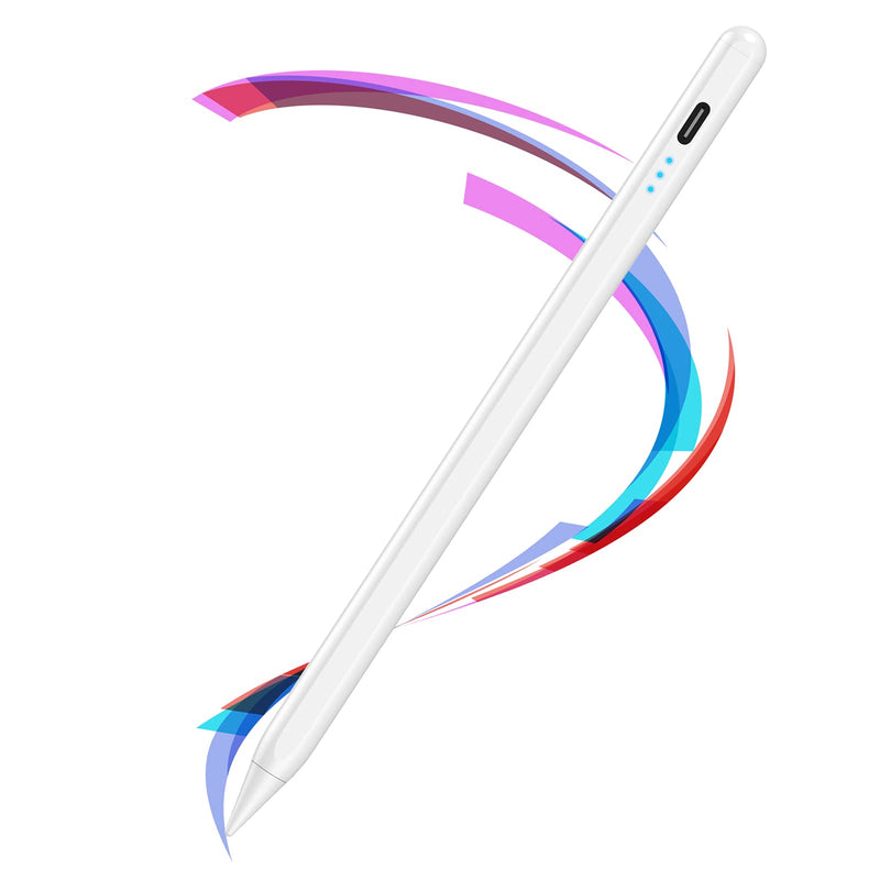 [Australia - AusPower] - Stylus Pen for iPad with Tilt Sensitive and Magnetic Design,High Precision, Tilt, Palm Rejection, , and can Write on (2018-2020) iPad6 / 7/8 / Air 3/4 / Mini 5 / Pro 11 / Pro 12.9. 
