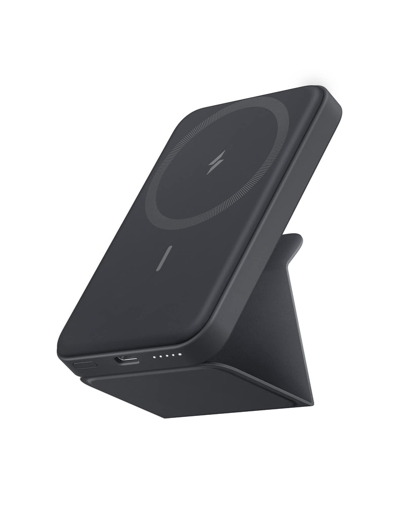 [Australia - AusPower] - Anker 622 Magnetic Battery (MagGo), 5000mAh Foldable Magnetic Wireless Portable Charger and USB-C for iPhone 13/12 Series (Interstellar Gray) Interstellar Gray 
