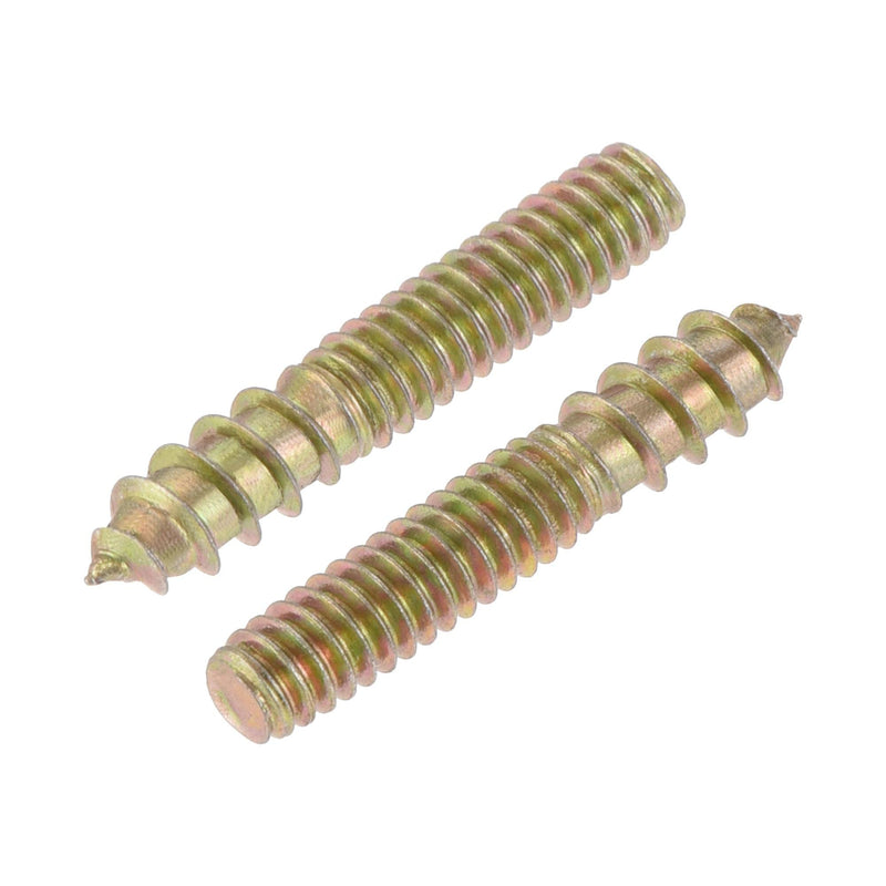 [Australia - AusPower] - uxcell 5/32-32 x 7/8" Hanger Bolts Double Head Dowel Screw for Wood Furniture 50pcs 