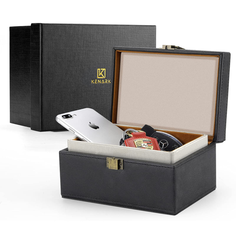 [Australia - AusPower] - KENARK KK6M-BK Faraday Box, Faraday Key Fob Protecting Box, Car Key Shielding Box, Car Key Signal Blocker, EMP Protection Box, Anti-Theft Car Key Box, RFID Blocking Box (Black-2) Black-2 
