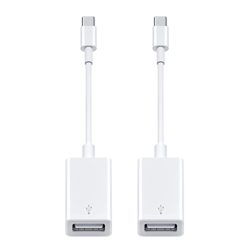 [Australia - AusPower] - USB C to USB Adapter [2 Pack],Type-C (Thunderbolt 3/4 Compatible) to USB 3.0 OTG Cable for MacBook Pro,MacBook Air, New iPad Pro,iPad Air 4,Samsung S20,S10,Note20,Note10 