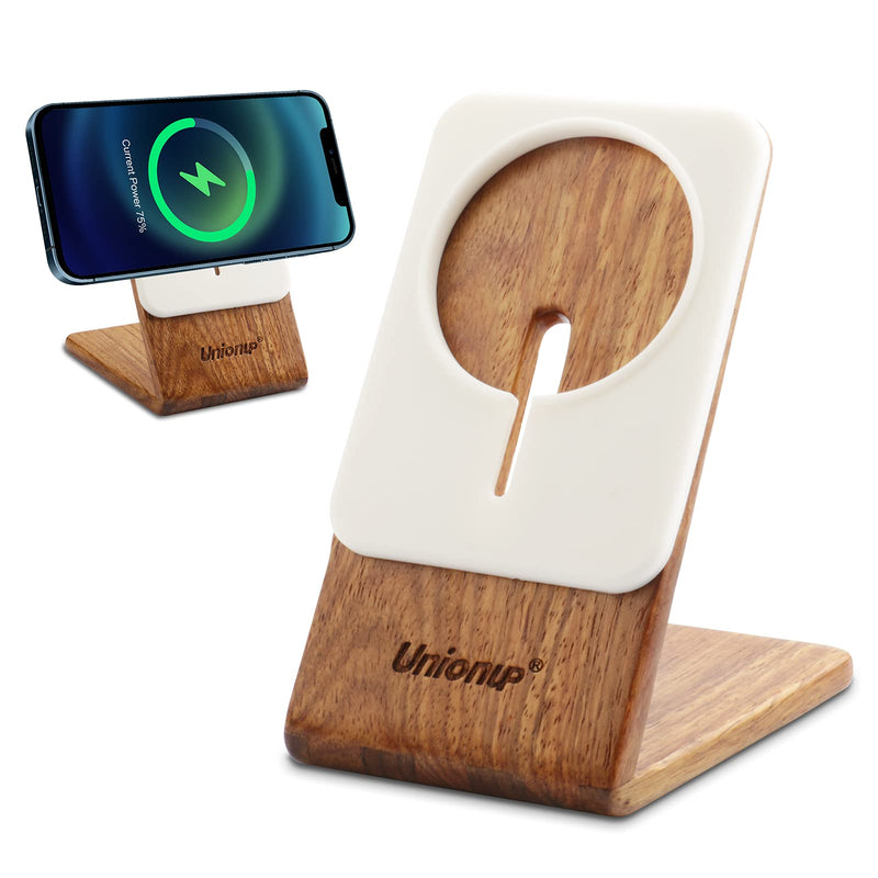 [Australia - AusPower] - Wood Cell Phone Stand Wireless Induction Function Charger, Desktop Stand Charging for Apple 12 Apple 13 Series Pro, Pro Max, Mini.in iPhone Dock. 