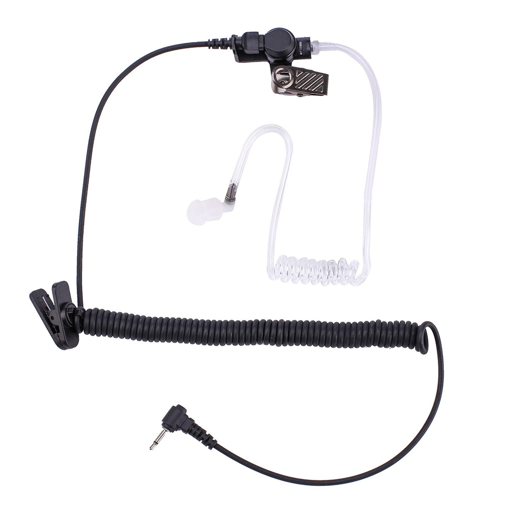 [Australia - AusPower] - POFENAL Walkie Talkie Radio Listen Only Earpiece Headset with Clear Acoustic Tube Retaining Clip (2.5mm pin, 1 pcs) 2.5mm pin 