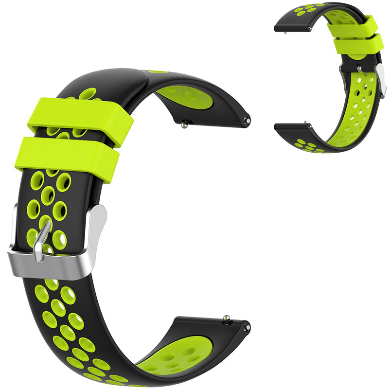 [Australia - AusPower] - Lijinlan Compatible with Fossil Gen 5 Bands Women Men, 22mm Silicone Replacement Wristband for Fossil Gen 5 Carlyle/Carlyle HR/Julianna/Garrett Smartwatch Green 