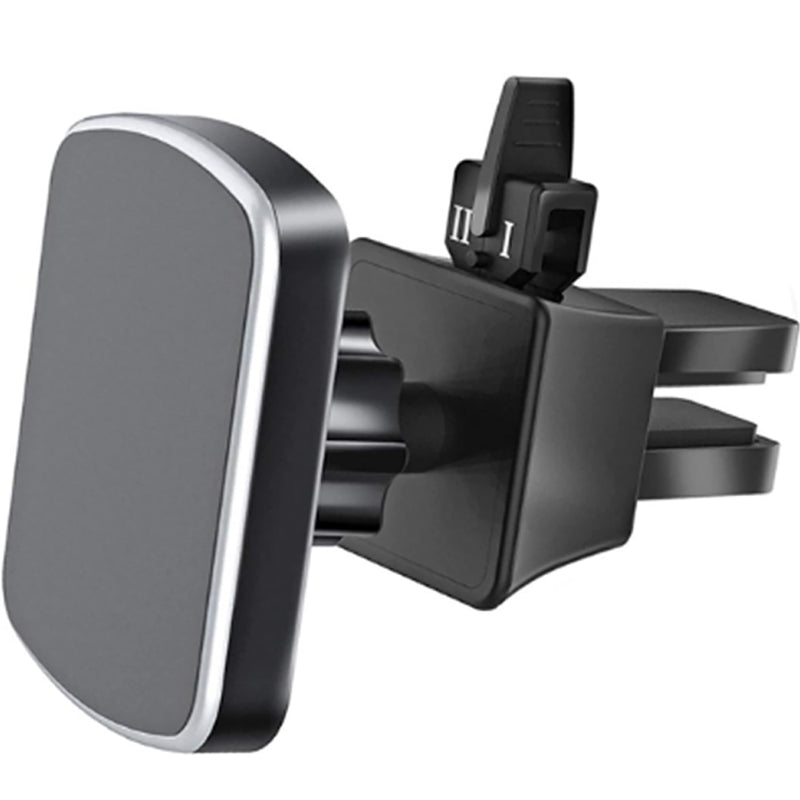 [Australia - AusPower] - SALEX Magnetic Air Vent Car Mount. Black Cell Phone Holder for Horizontal Air Vent. Clip-On Bracket with Swivel Head for Smartphone, GPS, Small Tablet. Universal Cradle for Automobile Ventilation. 