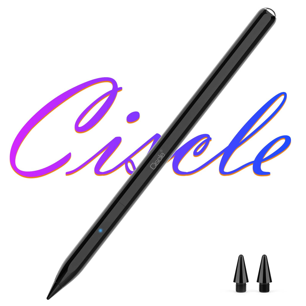 [Australia - AusPower] - Ciscle Stylus Pencil Compatible for Apple iPad, Pen for iPad with Palm Rejection, Tilt, Magnetic Function High Precision for iPad 6-9th/iPad Pro 11''& 12.9''/iPad Mini 5-6th/iPad Air 3rd 4th 5th 