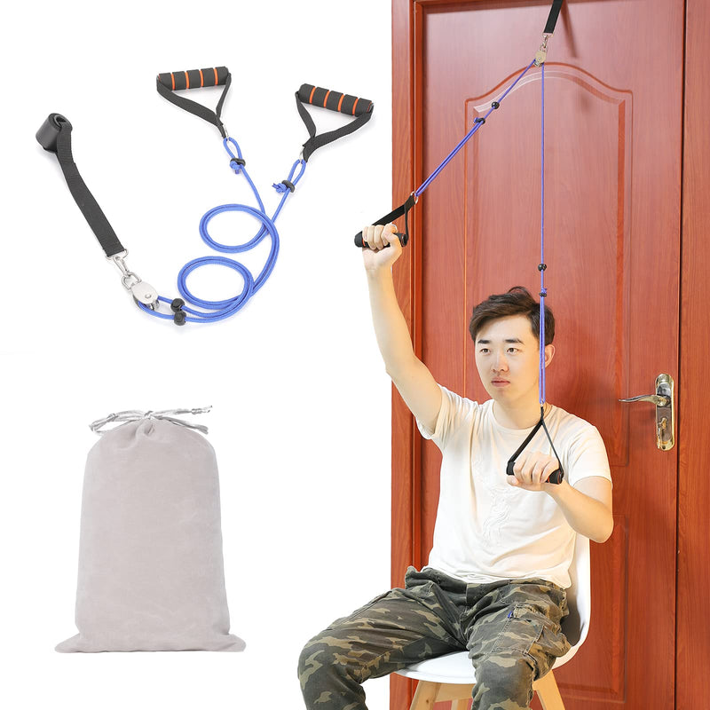 [Australia - AusPower] - Fanwer Shoulder Pulley - Multi-Use Pulleys for Shoulder Rehab Over Door - Arm Rehabilitation Assisting Exercise Equipment for Rotator Cuff Recovery, Improve Flexibility Stretching, Range of Motion 