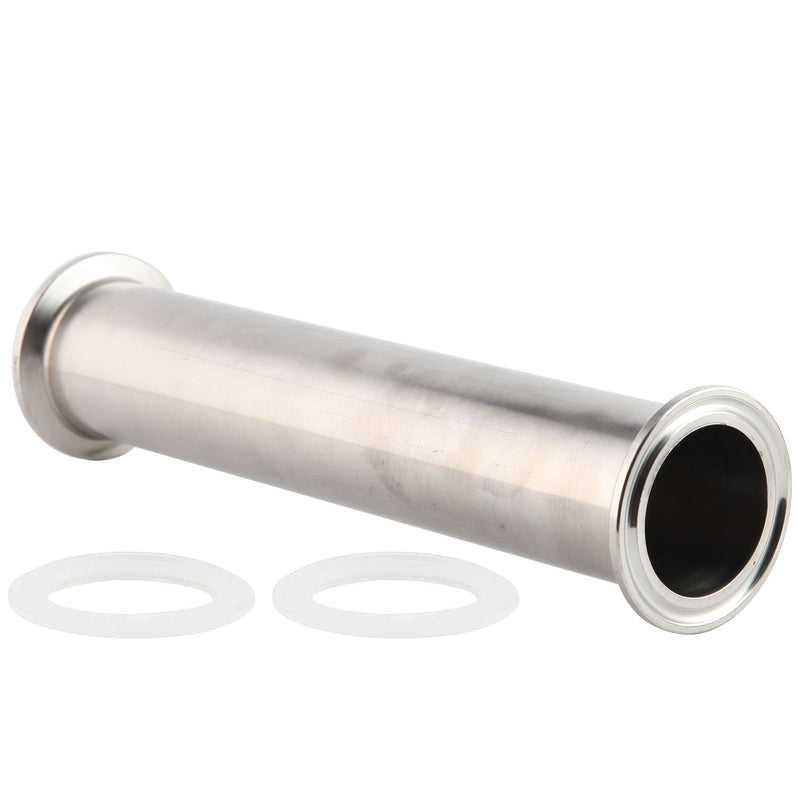 [Australia - AusPower] - Metaland Stainless Tri Clamp Tube, 1.5“ Tube OD, 8" Length Sanitary Spool Tube Seamless Round Tubing with 1.5 inch Tri Clamp (50.5mm Ferrule OD) 8" Length (204mm) 