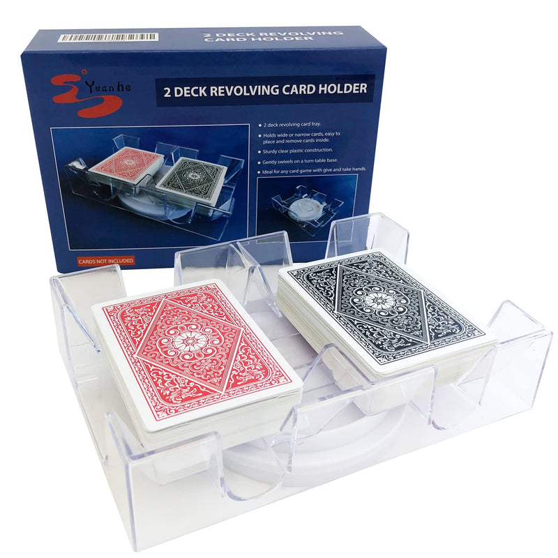 [Australia - AusPower] - Yuanhe 2 Deck Rotating-Revolving Playing Card Tray, Card Holder 