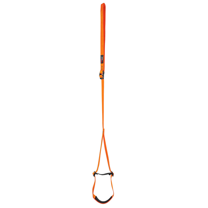 [Australia - AusPower] - GM CLIMBING Foot Loop Ascender Sling Adjustable for Rope Ascending Climbing Arborist Caving Aid Climbing Gear SRT Rope Walking Frog Ascending Foot Loop - Orange 