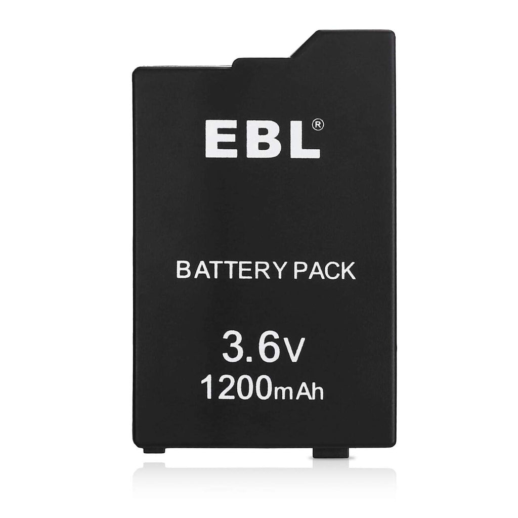 [Australia - AusPower] - EBL 3.6V Lithium Ion Rechargeable Battery Pack 1200mAh Replacement Battery Compatible with Sony PSP 2000/3000 PSP-S110 Console 1200mAh For PSP 2000 3000 
