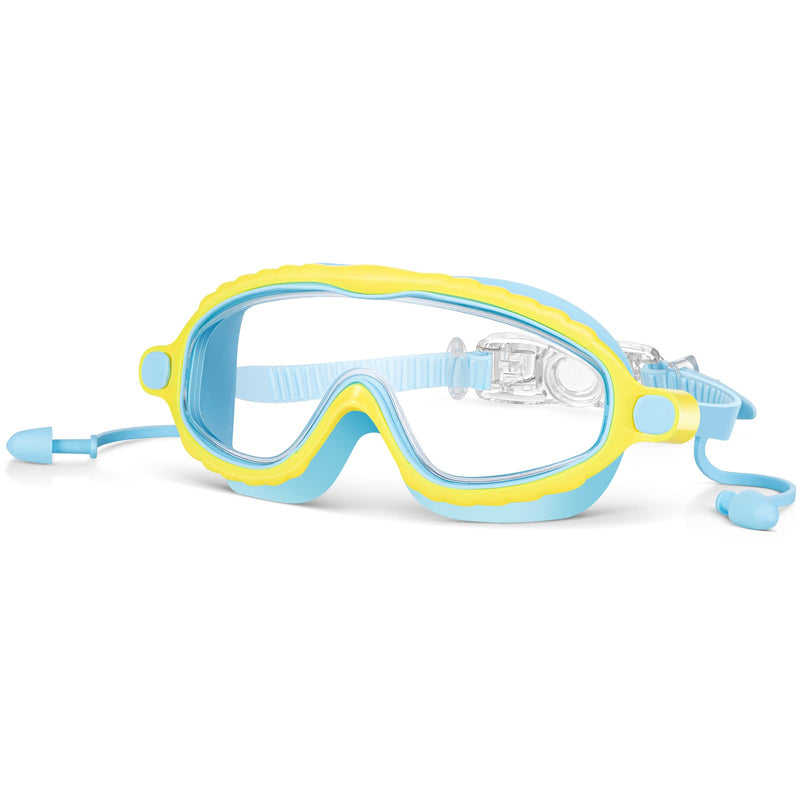 [Australia - AusPower] - Portzon Swimming Goggles Anti Fog Swimming Goggles Clear No Leaking Crystal Blue 