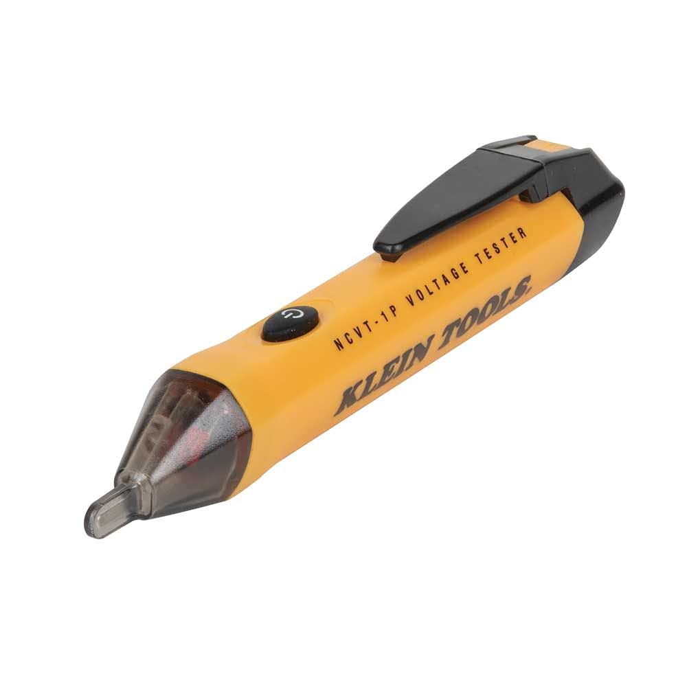 [Australia - AusPower] - Klein Tools NCVT1P Voltage Tester, Non-Contact Voltage Detector Pen, 50V to 1000V AC, Audible and Flashing LED Alarms, Pocket Clip NCVT Pen 