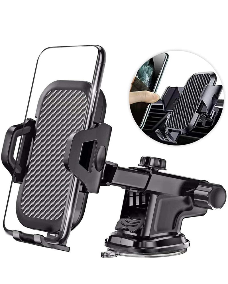 [Australia - AusPower] - Car Phone Holder Mount, Easy Clamp, Upgraded Ultra Durable Hands- Free Universal Dashboard Cell Phones Holder Compatible with All Smartphone, iPhone 12 11 Pro XS Max SE 8 Samsung S21 S20 Others 