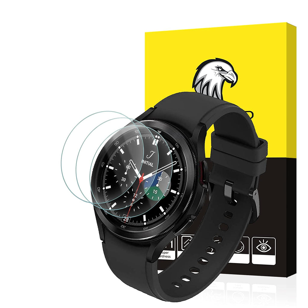 [Australia - AusPower] - SPGUARD Galaxy Watch 4 46mm Screen Protector, 3 Pack Tempered Glass Screen Protector Compatible with ONLY Samsung Galaxy Watch4 Classic 46mm (2021 Released)(NOT for Other Models) 