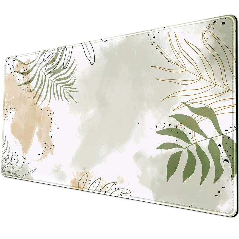 [Australia - AusPower] - Keyboard mat Kawaii Mousepad Matcha Green Plant Abstract Accessories Desk pad Mouse mat Desk mat for Desktop Gamer Girl Accessories Office Accessories for Women Pink Desk Organizer Large Gaming Pads … 