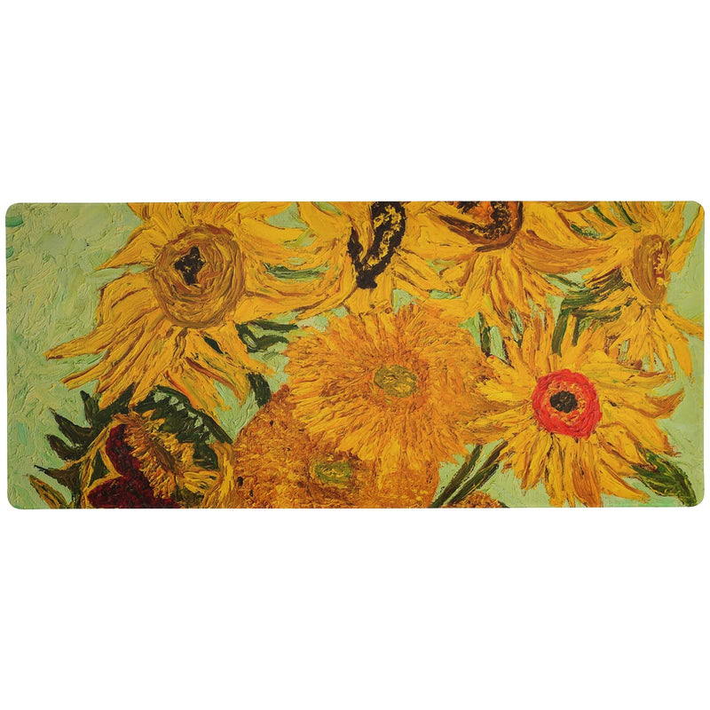 [Australia - AusPower] - ALAZA Sunflower Print Van Gogh Large Gaming Mouse Pad Big Mousepad Mice Keyboard Mat with Non-Slip Rubber Base for Computer Laptop Home & Office, 35.4 X 15.7 inch 35.4 x 15.7in / 90 x 40cm Multi 1 