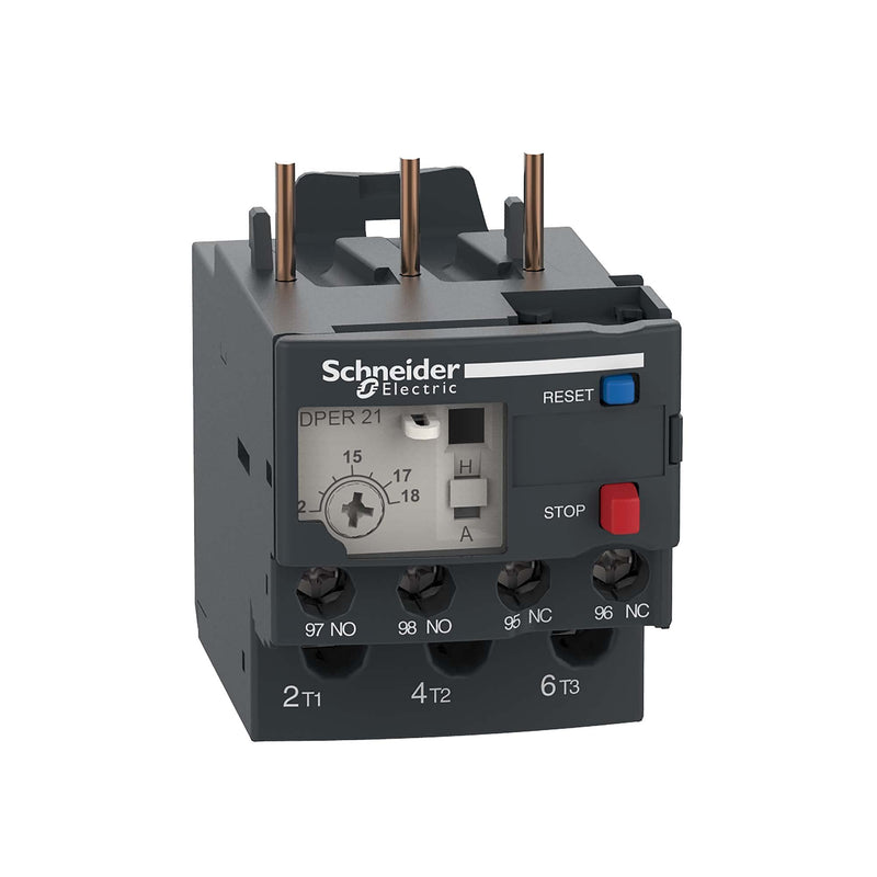 [Australia - AusPower] - Schneider Electric - DPER21 Easy TeSys Thermal Overload Relay, 12-18A, Manual/Automatic Reset, Screw Clamp Terminals 