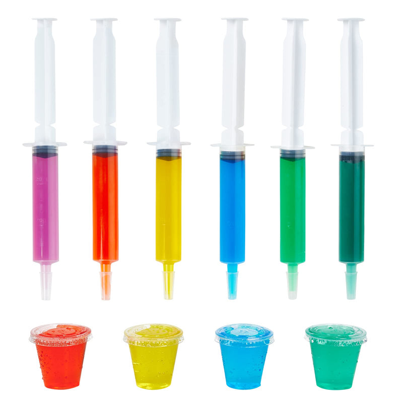 [Australia - AusPower] - 50 Piece Jello Shot Set Include 25 1.5 oz Jello Shot Syringes and 25 2 oz Jello Shot Cups with Lids, Reusable Jello Shot Containers and Shot Glasses, Great for Halloween Thanksgiving Christmas Party 