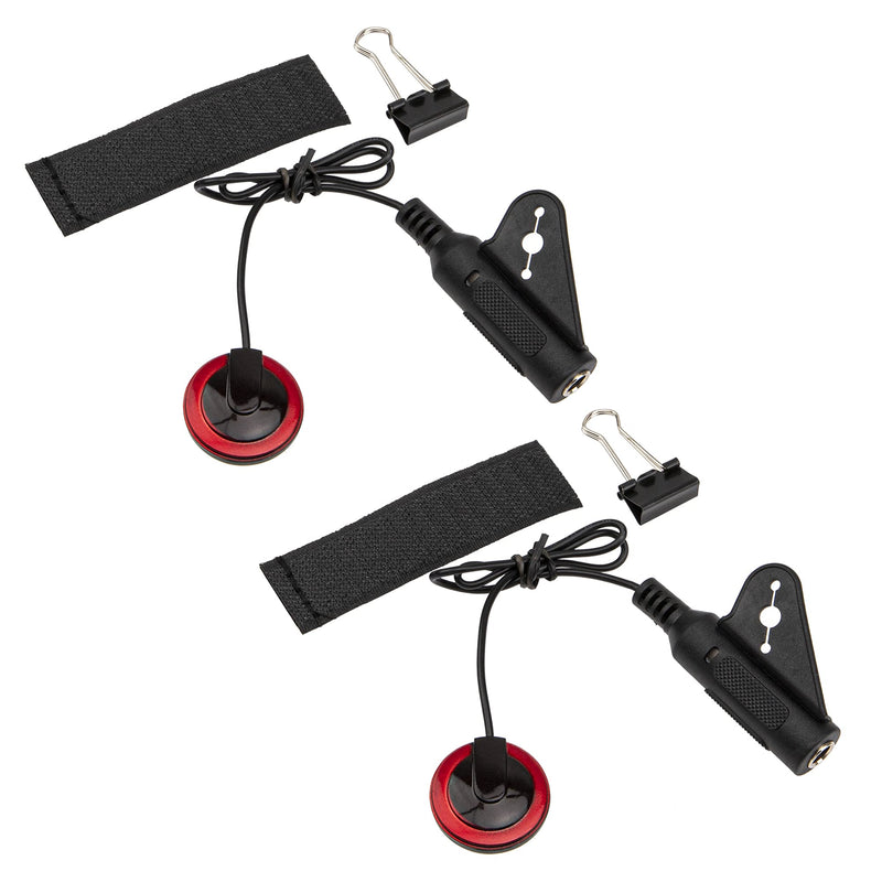 [Australia - AusPower] - 2Pcs Yootones Piezo Contact Microphone Pickups Self-Adhesive Instrument Pickups Compatible with Guitar, Violin, Viola, Cello, Banjo, Ukulele, Mandolin 