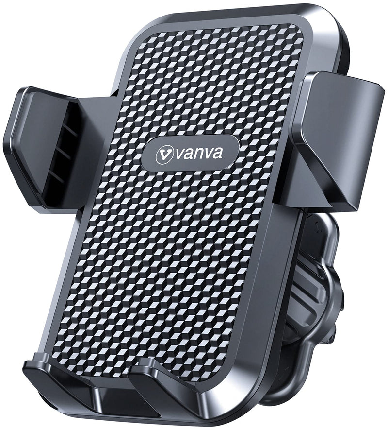 [Australia - AusPower] - vanva 【 Military-Grade 】 Universal Air Vent Car Mount, 【 Big Phones & Thick Case Friendly 】 Cell Phone Holder for Car Hands Free Clamp Cradle Vehicle Compatible with All Apple iPhone 