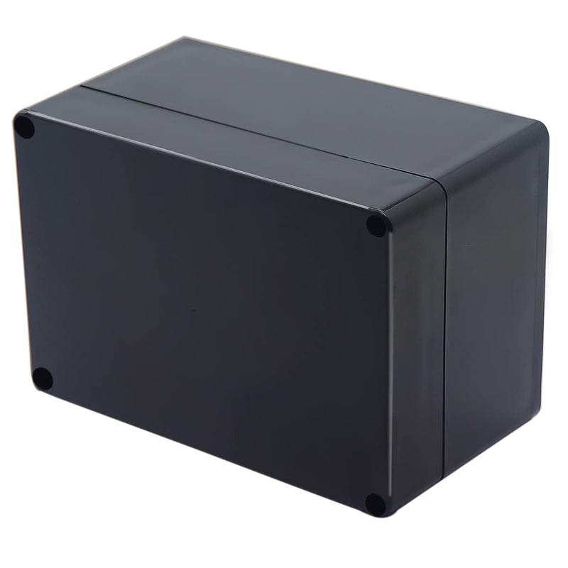 [Australia - AusPower] - Otdorpatio Project Box IP65 Waterproof Junction Box ABS Plastic Black Electrical Boxes DIY Electronic Project Case Power Enclosure 6.3x4.33x3.54 inch (160x110x90 mm) 6.3"x4.33"x3.54" 