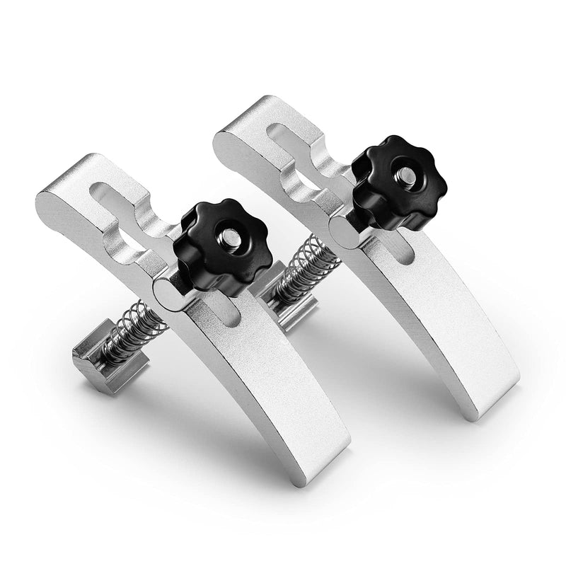 [Australia - AusPower] - Genmitsu 2PCS T-Track Hold Down Clamp Kit, for Woodworking Metalworking, Compatible with MDF Spoilboard with 6mm(0.24'') Threaded Hole and Aluminum Spoilboard for M6 T-slot Nut 16 x 16mm(0.6 x 0.6'') 