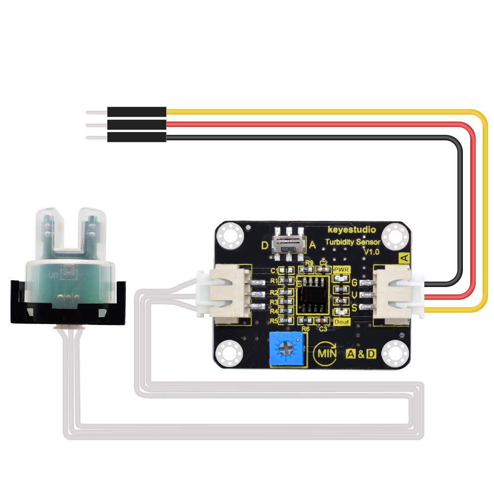 [Australia - AusPower] - KEYESTUDIO Turbidity Sensor Module V1 for Arduino, Simple to Assess/Test Water Quality option 2 
