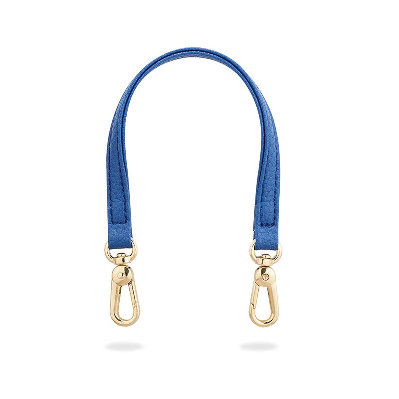 [Australia - AusPower] - ZVE Purse Wrist Strap Length 10.6 inches for Wallet Case Sling Purse Handbag, Classic Pebbled Leather Wristlet Strap - Navy Blue 