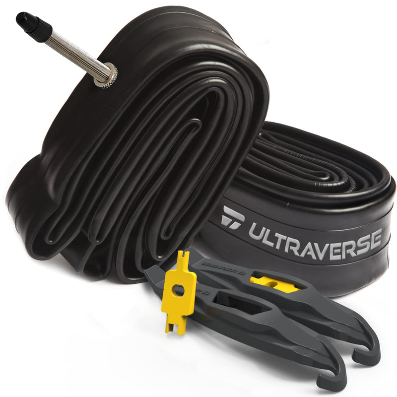 [Australia - AusPower] - Ultraverse Bike Inner Tube for 26, 27.5, 29 X 1.75/1.95/2.10/2.125 inch Bicycle tire Sizes with Presta Valve - Rubber Tubes for Mountain and Trail, Cruisers, MTB, and All Terrain Bikes – Set of 2 PRESTA 26'' x 1.75/2.125 