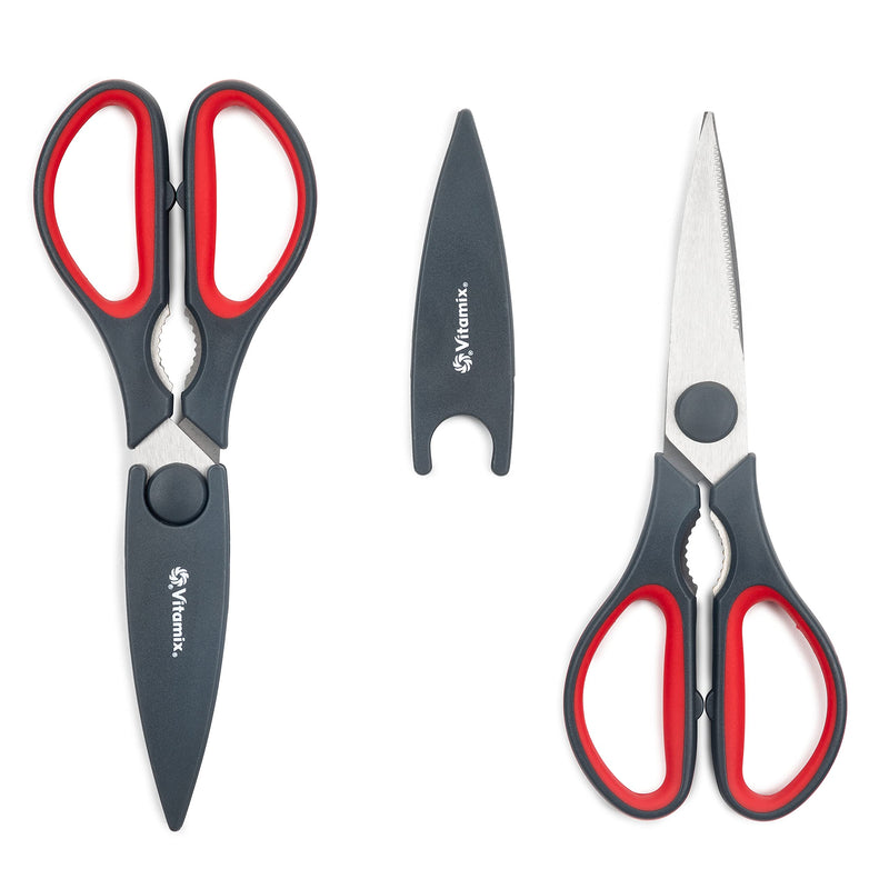 [Australia - AusPower] - Vitamix Kitchen Scissor 2-Pack, Multipurpose Extra Sharp Stainless Steel Heavy Duty Kitchen Shears, Dishwasher Safe - Small Food Scissors For Meat, Poultry, Chicken, Fish, Herbs, Salad or Crafts 