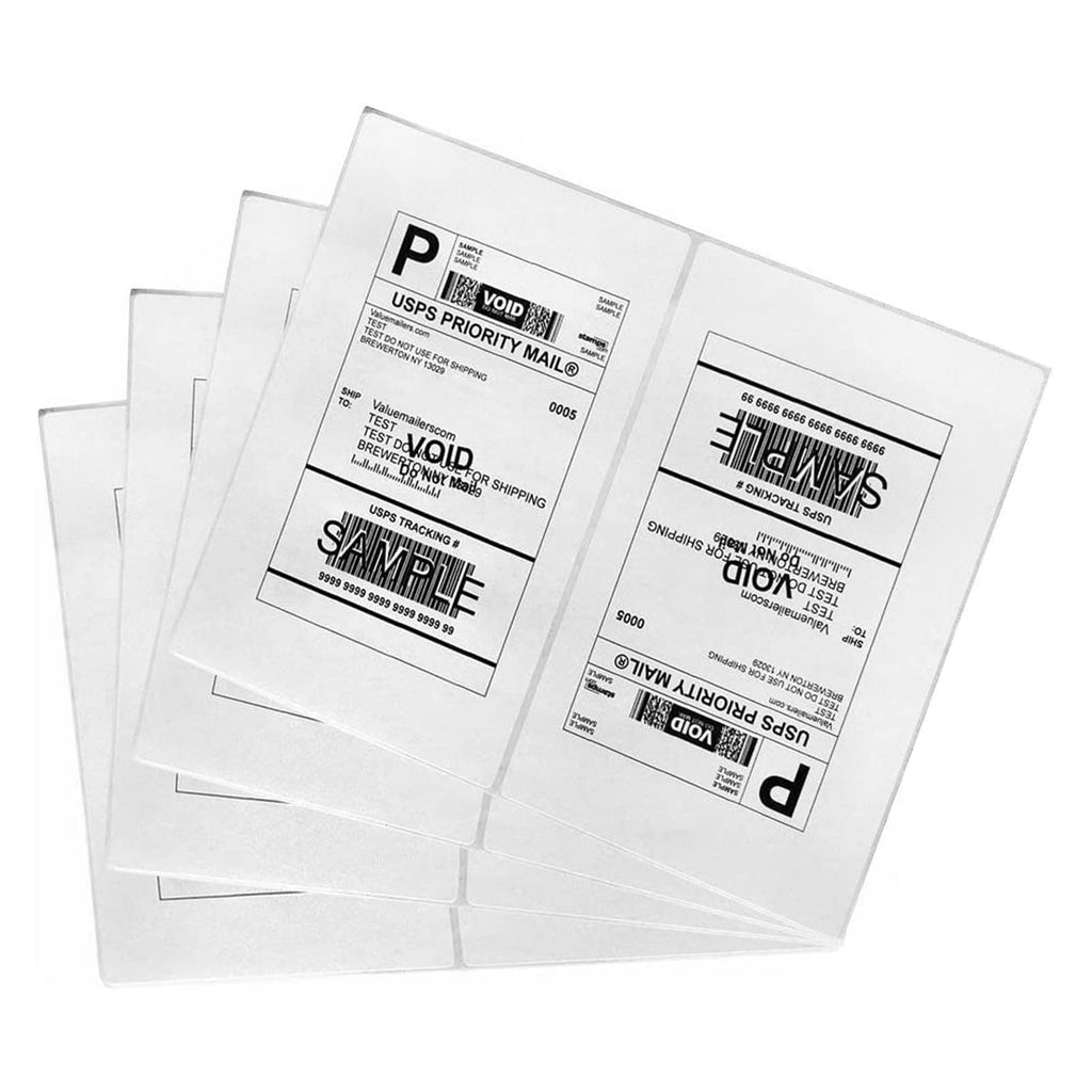 [Australia - AusPower] - BESTIKER 8.5 x 5.5 Inches Half Sheet Shipping Labels with Rounded Corner, Self Adhesive Address Labels for Laser & Inkjet Printer, 50 Labels, White 