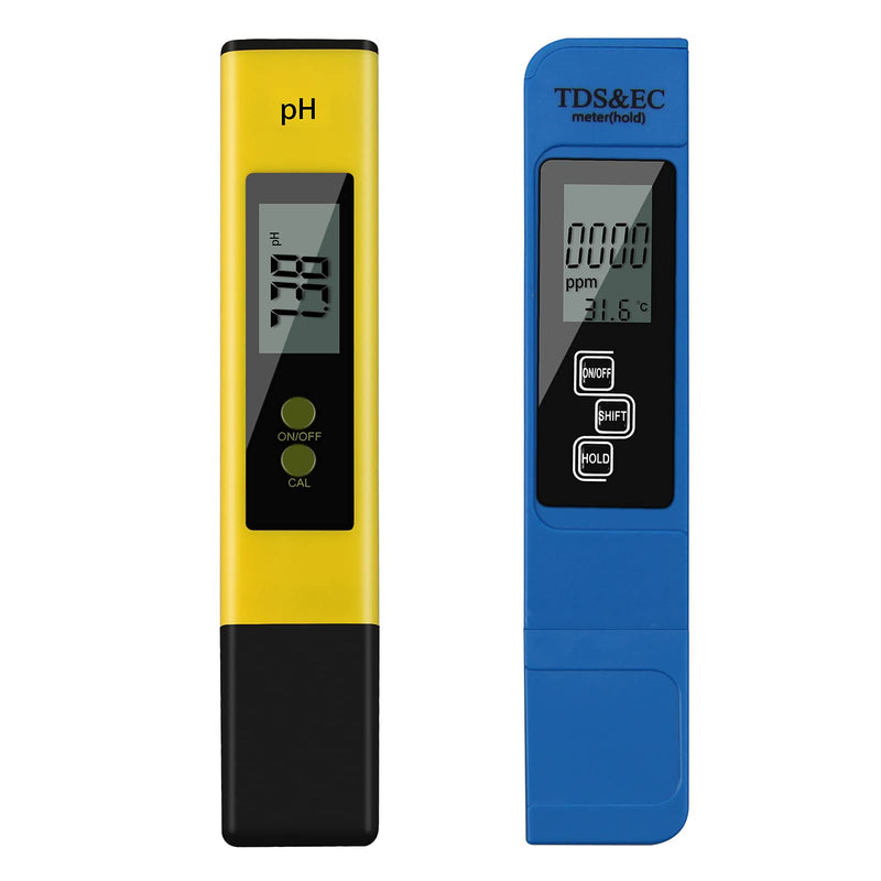 [Australia - AusPower] - PH Meter & TDS Meter Combo, Readout High Accuracy Lab 4-in-1 PH TDS EC & Temperature Meter Water Quality Tester,High Accuracy Digital Water Tester for Household Drinking, Pool and Aquarium PH and TDS 