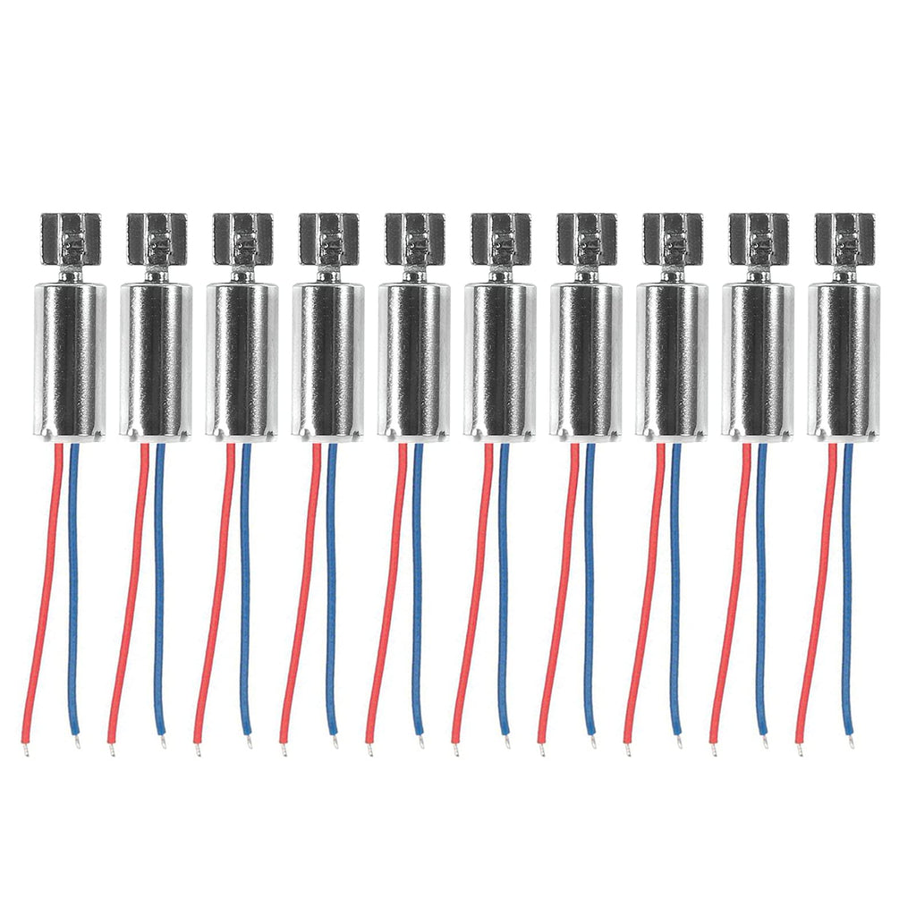 [Australia - AusPower] - AEDIKO 10pcs Micro Vibration Motor DC Coreless Motor 8000RPM-9500RPM Waterproof Vibrating Motor 6mmx12mm for Electric Toothbrush Toys Dental 6x12mm 