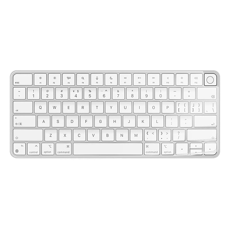 [Australia - AusPower] - MOSISO Keyboard Cover Compatible with iMac 24 inch A2449 M1 2021 Release with Touch ID Wireless Magic Keyboard, Waterproof Protective Ultra Thin TPU Skin, Clear 