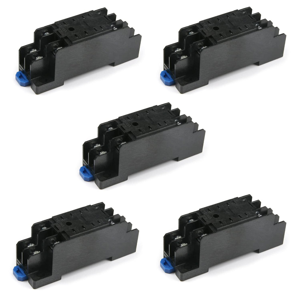 [Australia - AusPower] - Heyiarbeit PYF08A 8Pin DIN Rail Mounted Power Relay Socket Base Holder 2.8"x0.87"x1.22"(LxWxH) for Relay 10Pcs PYF08A(10 pcs) 