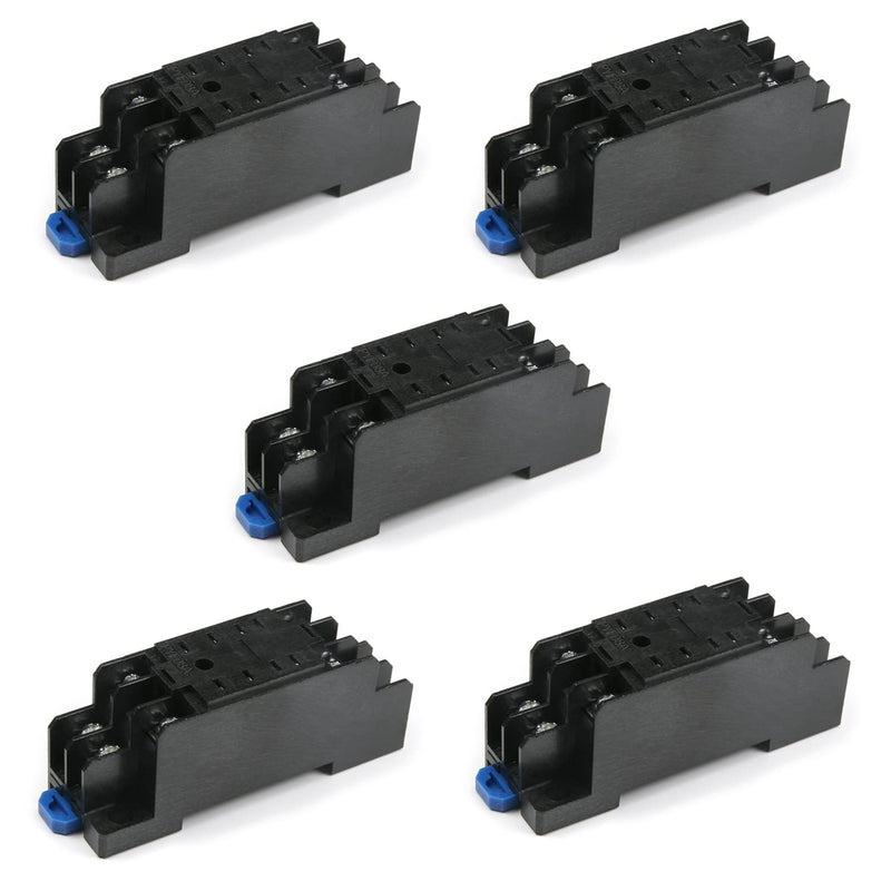 [Australia - AusPower] - Heyiarbeit PYF08A 8Pin DIN Rail Mounted Power Relay Socket Base Holder 2.8"x0.87"x1.22"(LxWxH) for Relay 10Pcs PYF08A(10 pcs) 