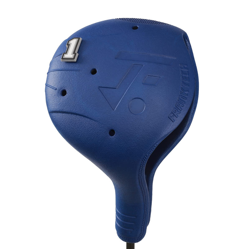 [Australia - AusPower] - Golf Club Covers, 4pcs or 1pc EVA Plastic Golf Head Covers for Driver Fairway Woods Hybrid, Driver Headcover with Pins, Fit All Right-Handed Golf Clubs, Easy On Off, Washable, Funny BLUE #1 