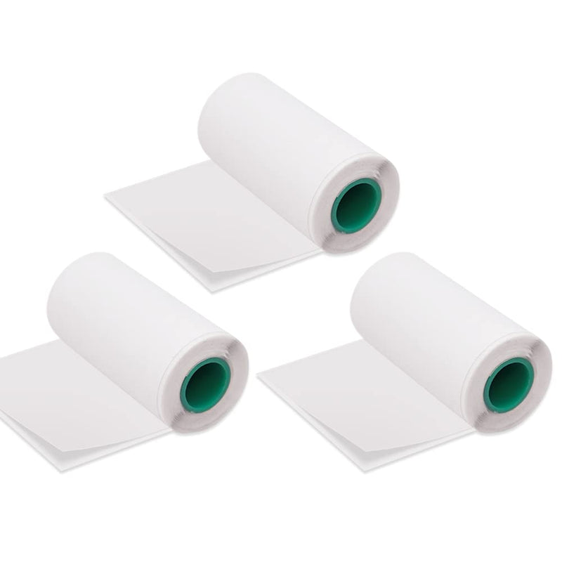 [Australia - AusPower] - Aibecy1 Long-Lasting 10-Year Preservation Sticky Thermal Paper Roll 5630mm / 2.21.2in BPA-Free Black Font Adhesive Sticker Labels for Peripage A6/A8/P6 Paperang P1/P2 Thermal Printer Pack of 3 Rolls Adhesive&3 Rolls 
