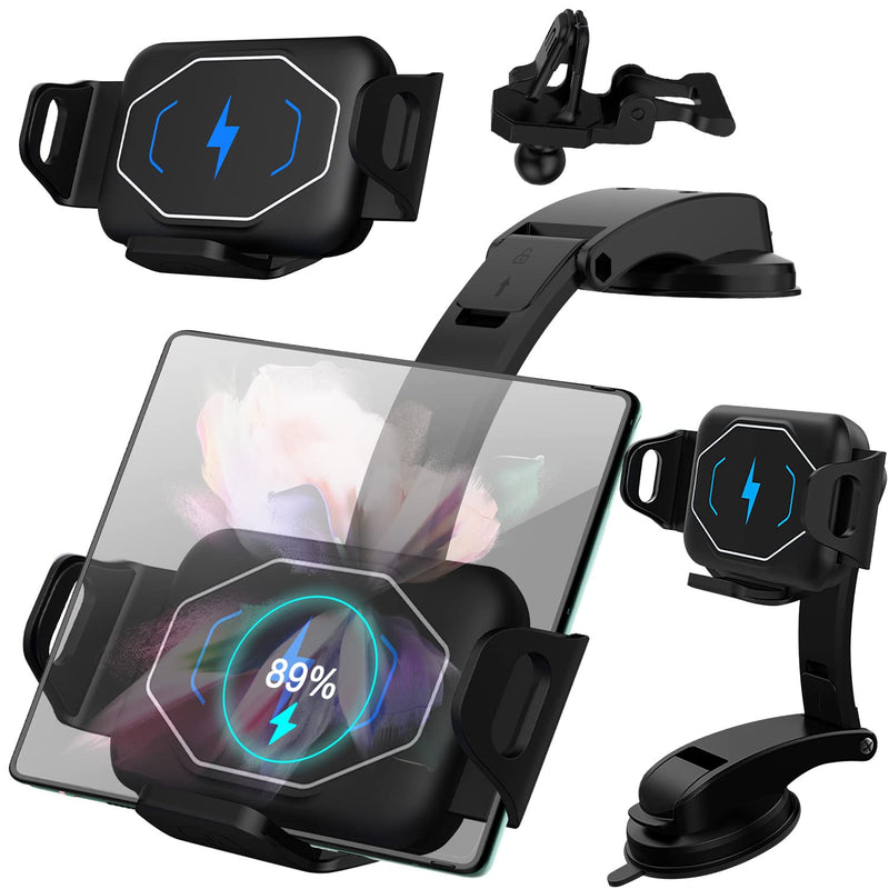 [Australia - AusPower] - GooseBox Wireless Car Charger Mount,Compatible for Samsung Galaxy Z Fold /Galaxy Z Fold 2/Galaxy Z Fold3,15W Fast Charging Car Phone Holder for iPhone 13/ 12/11 Pro Max 