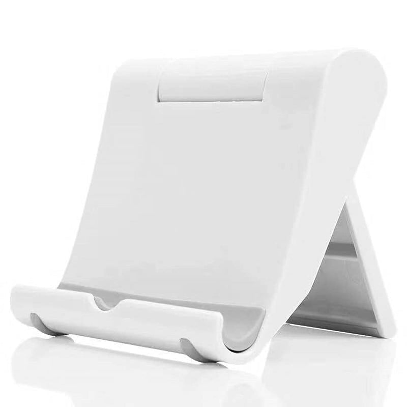[Australia - AusPower] - OBYLCYQL 4 Packs Cell Phone Desk Stand Holder, Multi Angel Adjustable Tablet Stand Holder,Foldable Universal Desktop Cradle Compatible for All Smartphones (2 Black+2 White) Black(2 Packs)+White(2 Packs) 
