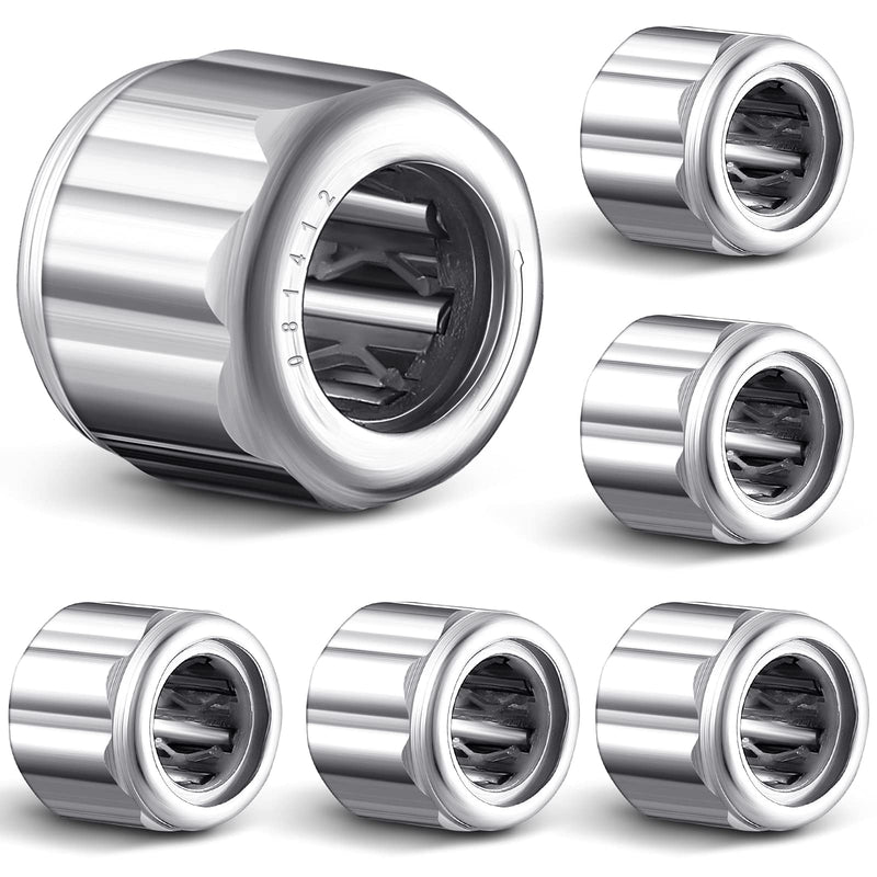 [Australia - AusPower] - 6 Pieces Needle Roller Bearings One Way Bearing Small Octagonal Bearings Industrial Bearings 8mm Bore 14mm OD 12mm Width with Nice Load Carrying Capacity and Stiffness Bearing 